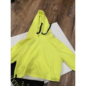 Neon Yellow Cropped Hoodie | Cozy Streetwear | True Religion Set Match